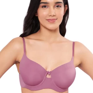 Wired T-shirt Bra - Mellow Mauve-Rs800-32-34-36-38