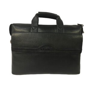 Genuine Leather Laptop Bag for Men-Office Bag for Men, Black colour-Laptop Messenger Bag -Rs7600